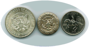 Half Dollars and Quarter