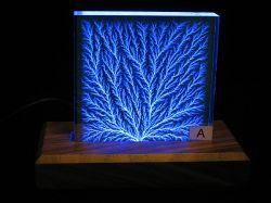 Style 5, 4 x 4 x 3/4 Inch, Blue LED's