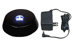 4 Inch diameter black base with white LED's